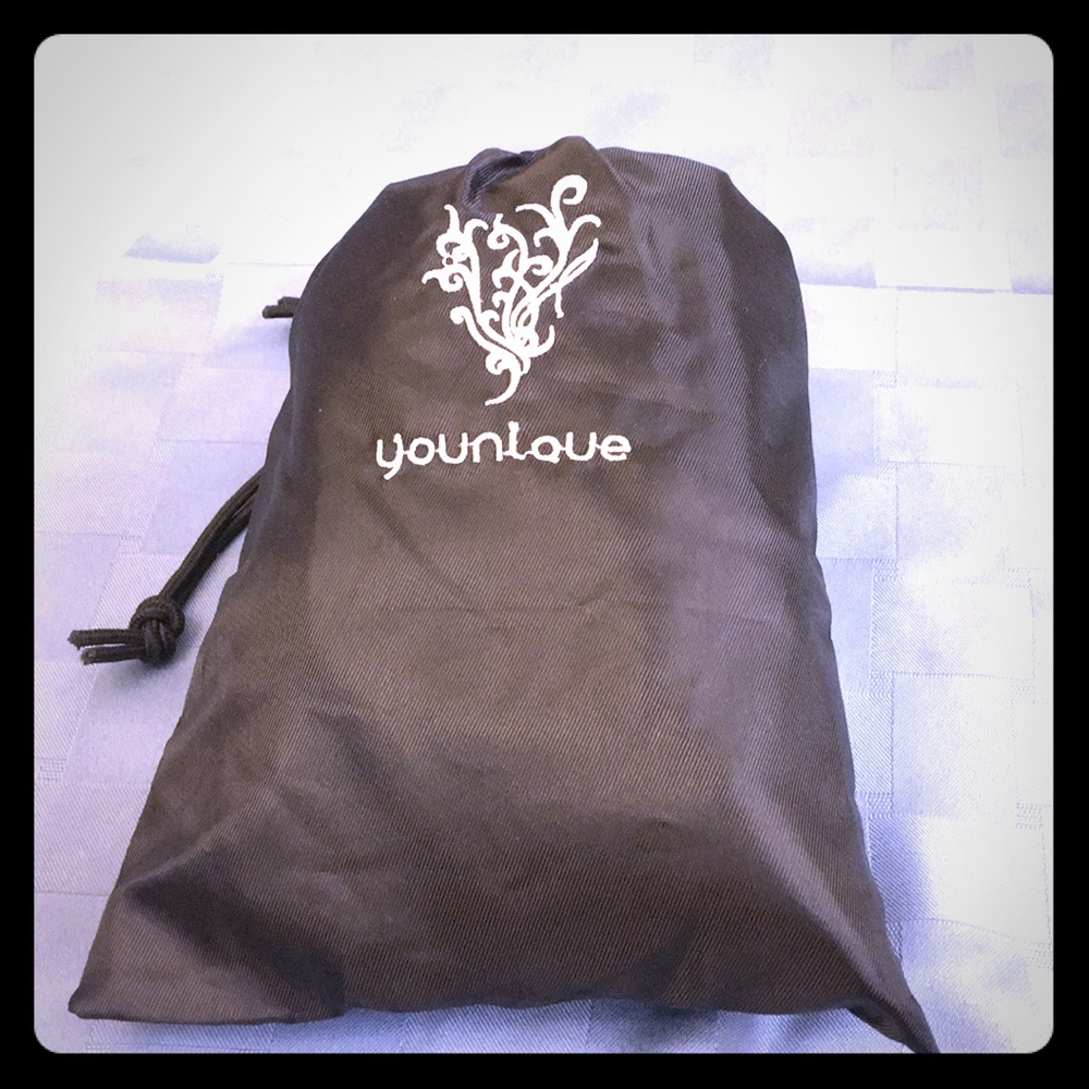 Younique Black drawstring bag NEVER USED
